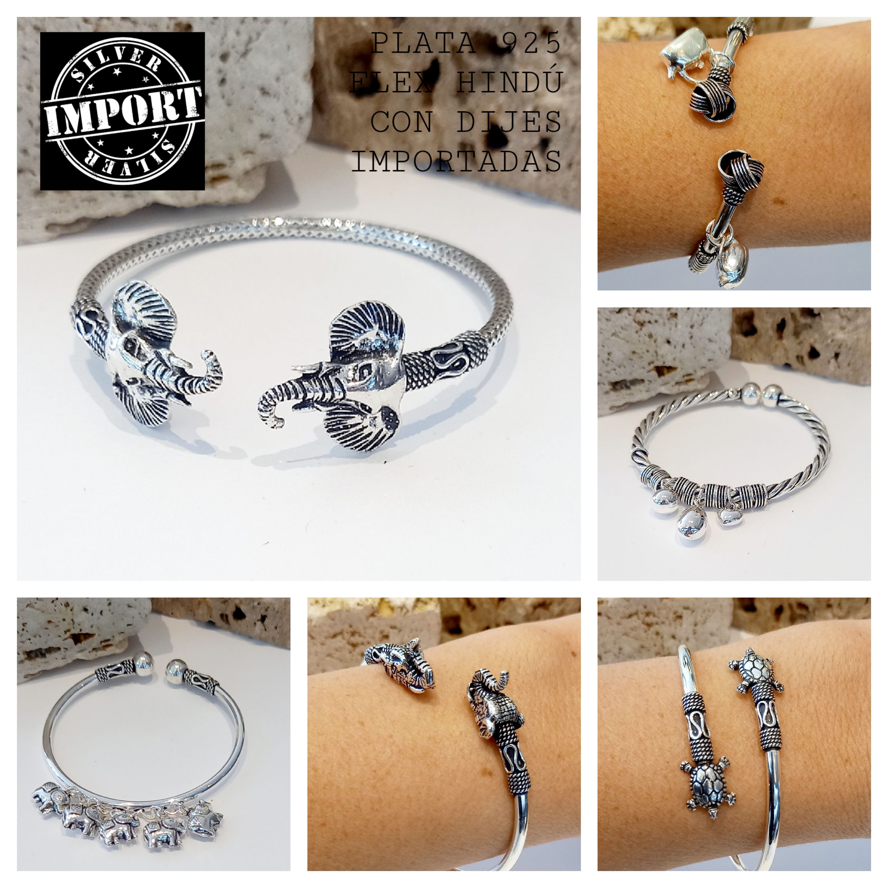 ESCLAVAS PINZAS PLATA 925